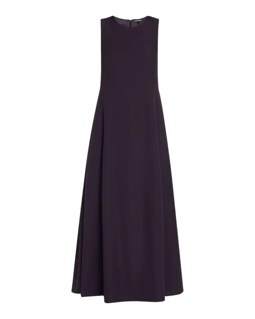 Emporio Armani Sleeveless A-Line Cady Maxi Dress | Image 1 Emporio Armani Sleeveless A-Line Cady Maxi Dress | Image 1