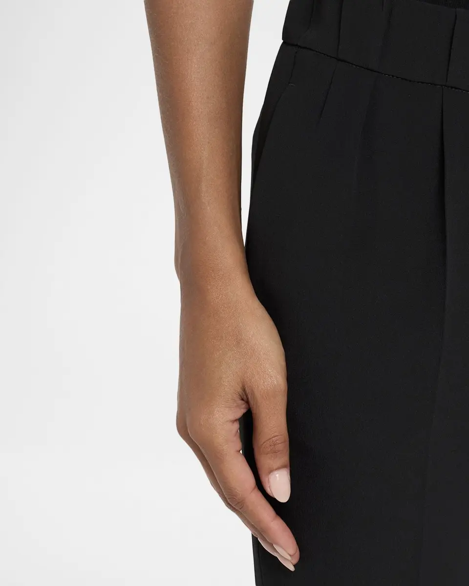 Brunello Cucinelli Silk Crepe Slim-Leg Ankle Pull-On Pants | Thumbnail 5 Brunello Cucinelli Silk Crepe Slim-Leg Ankle Pull-On Pants | Thumbnail 5