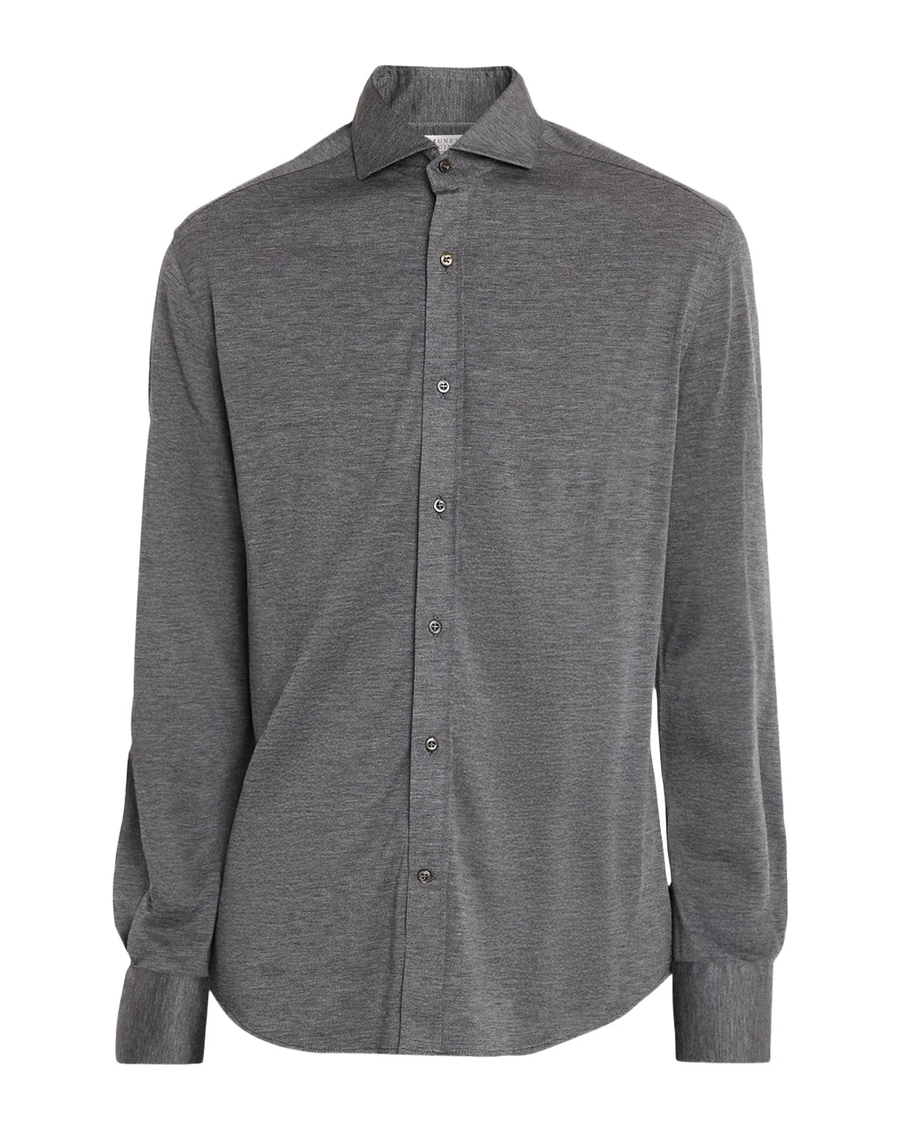 Men's Silk and Cotton Jersey Long-Sleeve Polo Shirt Men's Silk and Cotton Jersey Long-Sleeve Polo Shirt