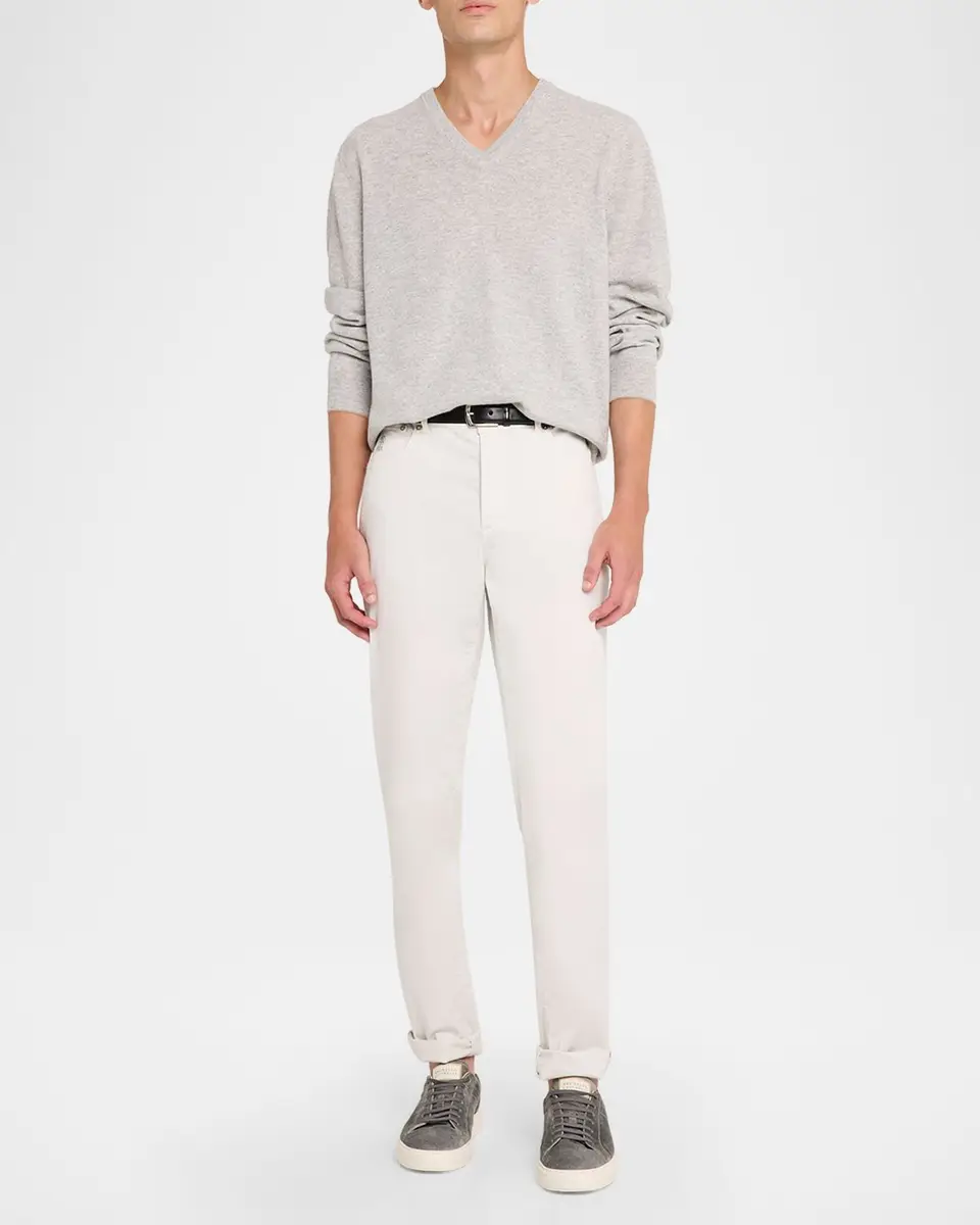 Brunello Cucinelli Men's Cashmere V-Neck Sweater | Thumbnail 2