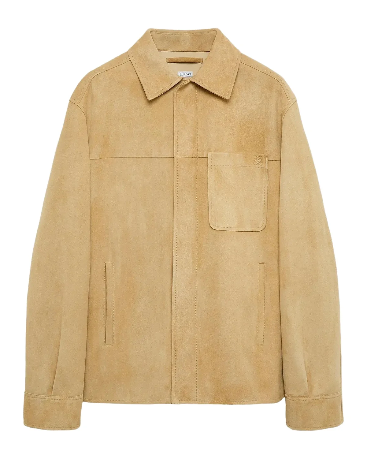 Loewe Men's Suede Drop-Shoulder Overshirt