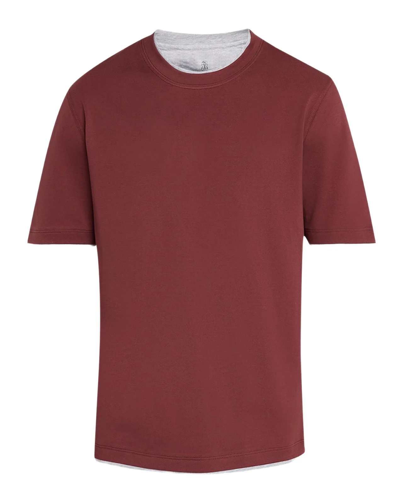 Brunello Cucinelli Men's Cotton Crewneck Tipped T-Shirt