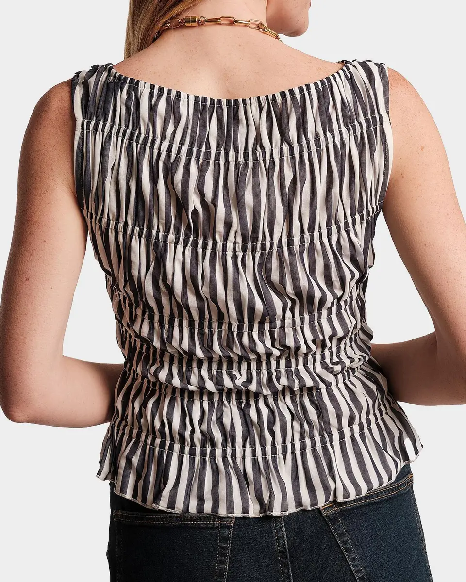 Frances Valentine Jane Striped Smocked Top | Thumbnail 2 Frances Valentine Jane Striped Smocked Top | Thumbnail 2