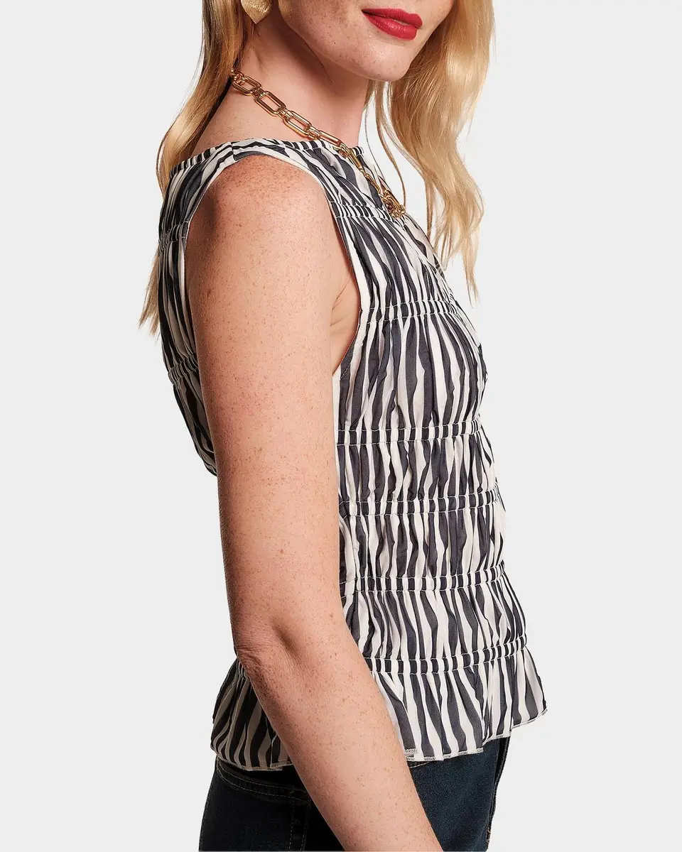 Frances Valentine Jane Striped Smocked Top | Thumbnail 3 Frances Valentine Jane Striped Smocked Top | Thumbnail 3