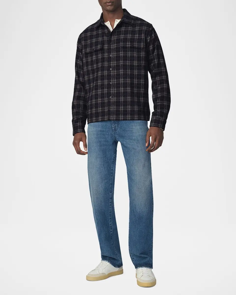 Joe's Jeans Men's Plaid Double-Pocket Button-Down Shirt | Thumbnail 2 Joe's Jeans Men's Plaid Double-Pocket Button-Down Shirt | Thumbnail 2
