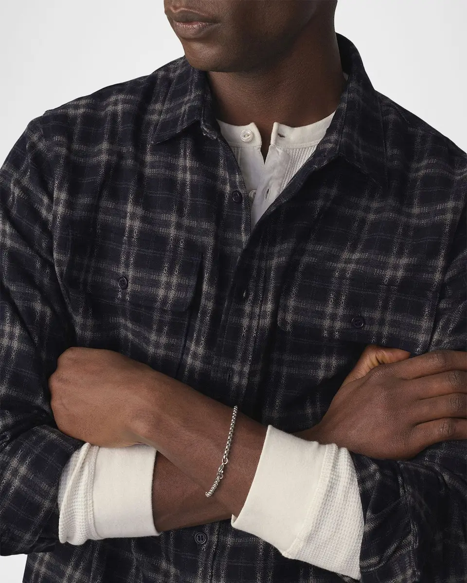 Joe's Jeans Men's Plaid Double-Pocket Button-Down Shirt | Thumbnail 5 Joe's Jeans Men's Plaid Double-Pocket Button-Down Shirt | Thumbnail 5