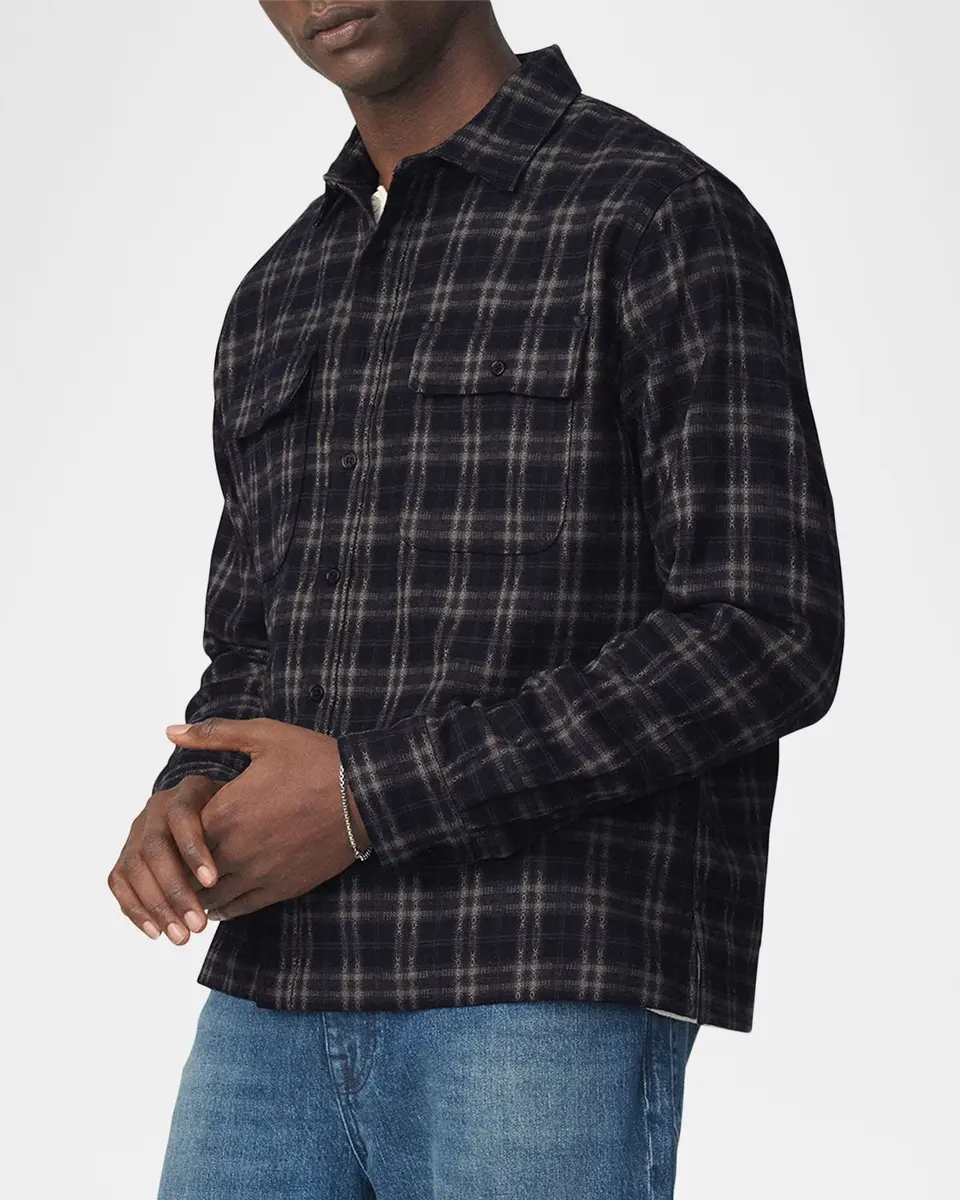 Joe's Jeans Men's Plaid Double-Pocket Button-Down Shirt | Thumbnail 6 Joe's Jeans Men's Plaid Double-Pocket Button-Down Shirt | Thumbnail 6