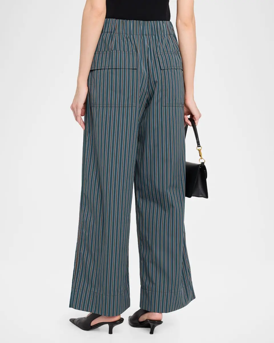 A.L.C. James Striped Cotton Drawstring Pants | Thumbnail 3