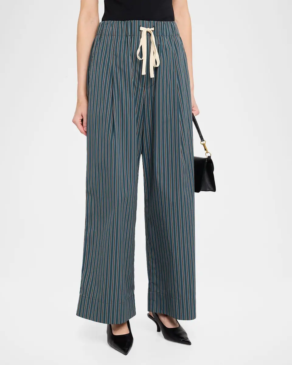 A.L.C. James Striped Cotton Drawstring Pants | Thumbnail 4