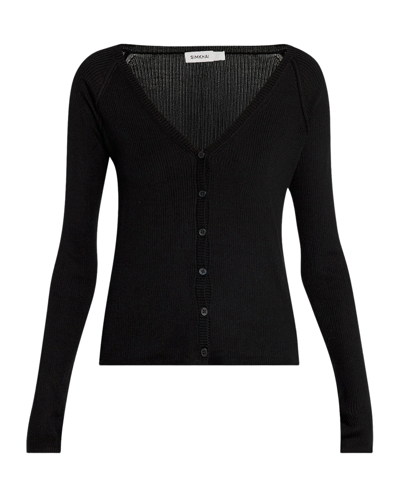 Darlene Ribbed Silk-Cashmere Cardigan Darlene Ribbed Silk-Cashmere Cardigan
