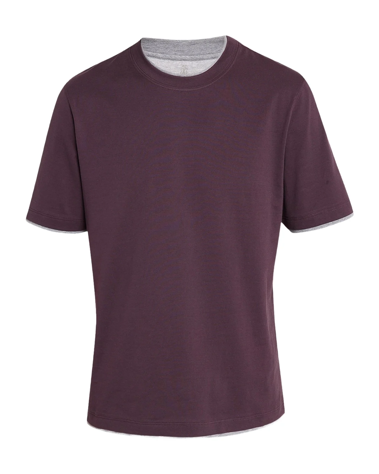 Brunello Cucinelli Men's Cotton Crewneck Tipped T-Shirt
