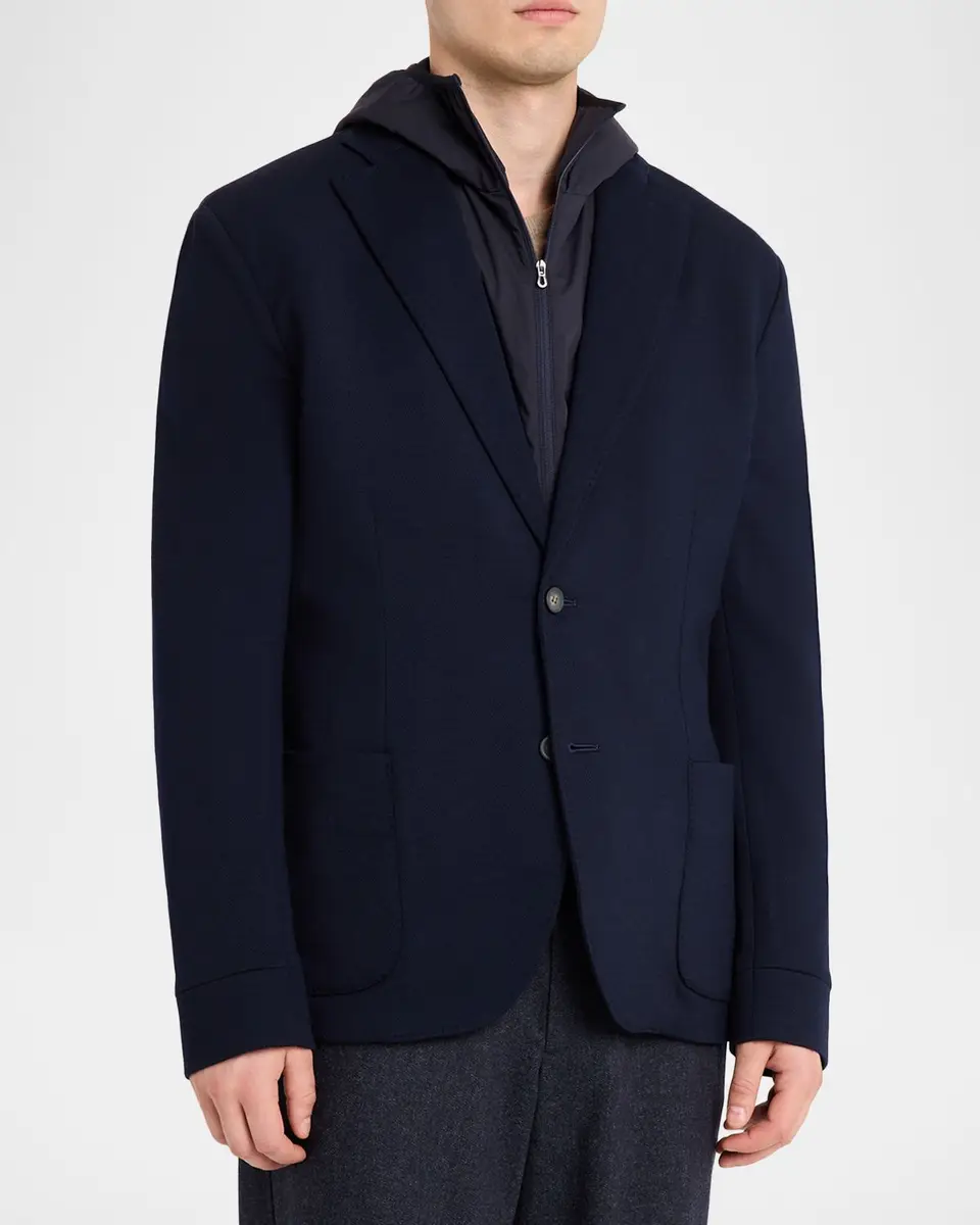 Sease Men's Hooded Blazer with Removable Bib | Thumbnail 4 Sease Men's Hooded Blazer with Removable Bib | Thumbnail 4