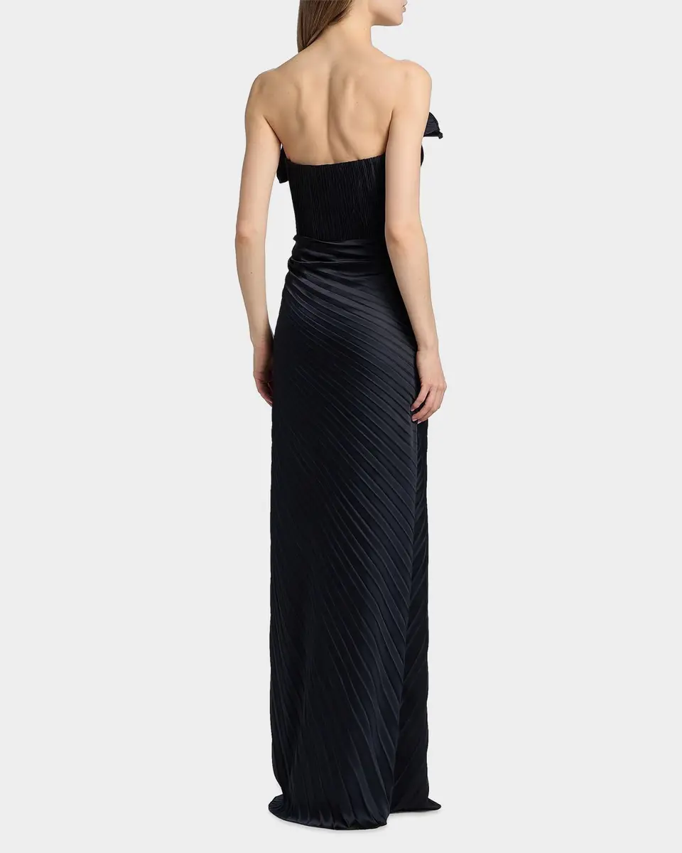 Amur Kaylani Pleated Gown | Thumbnail 3 Amur Kaylani Pleated Gown | Thumbnail 3