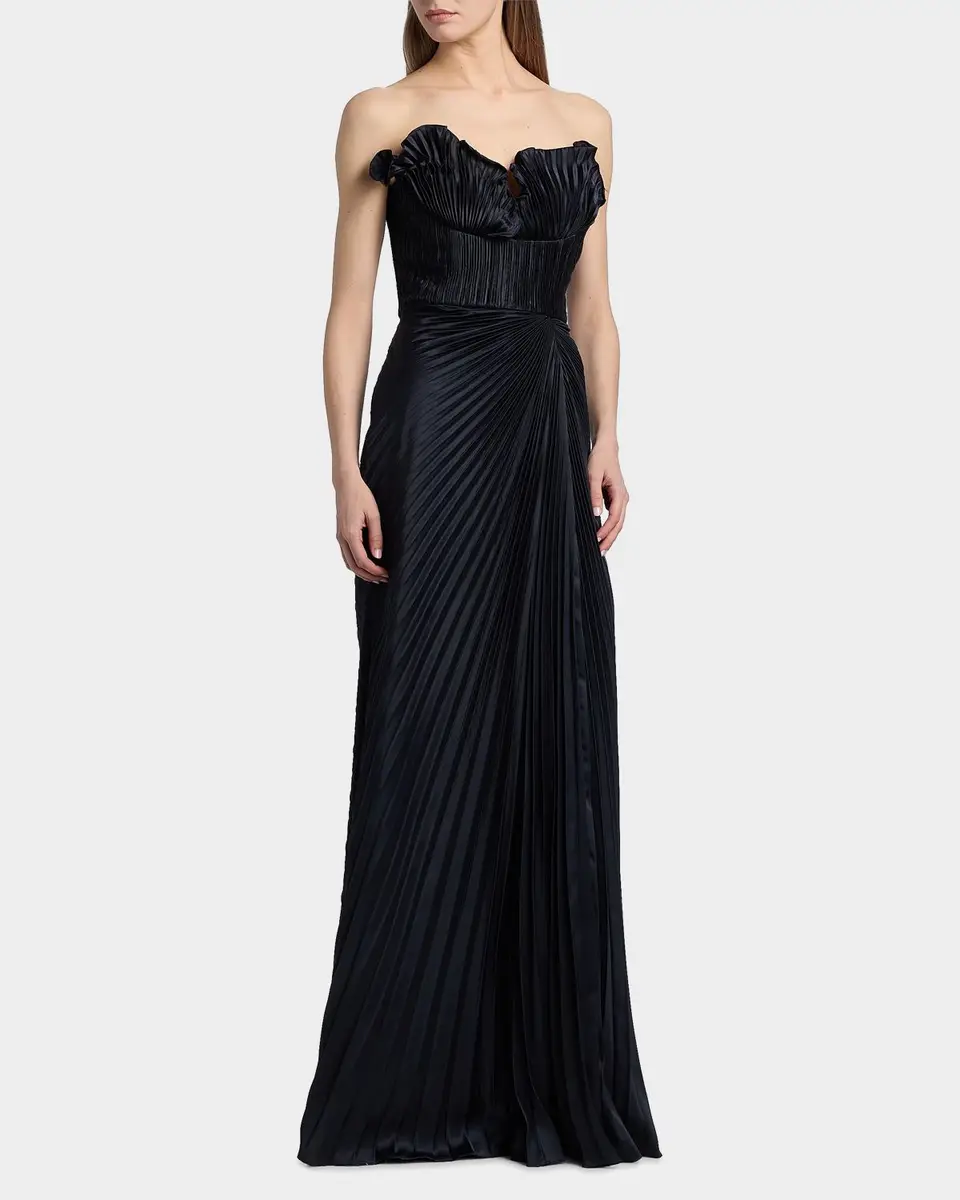 Amur Kaylani Pleated Gown | Thumbnail 4 Amur Kaylani Pleated Gown | Thumbnail 4