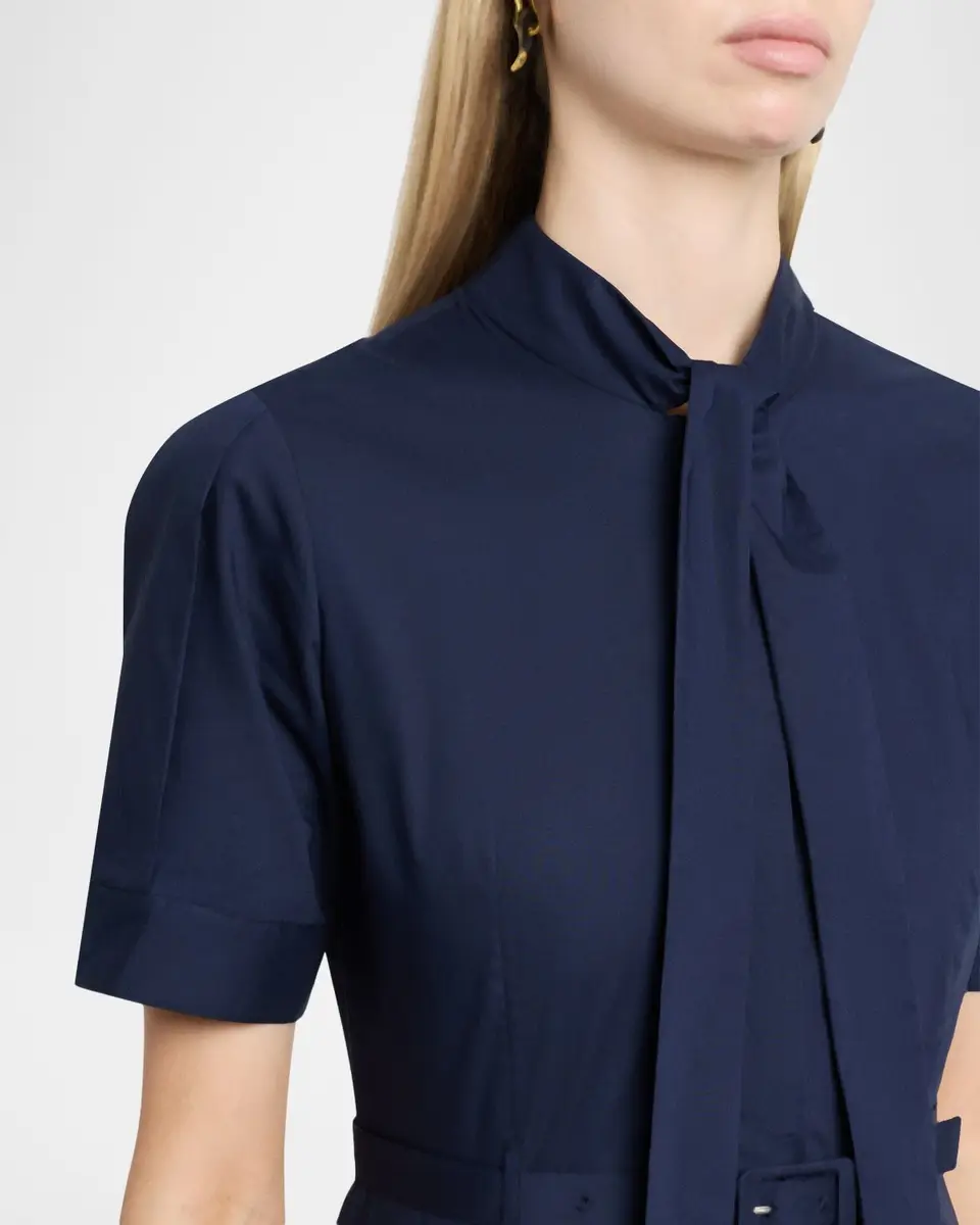 TANYA TAYLOR Anna Short-Sleeve Poplin Mini Dress | Thumbnail 5