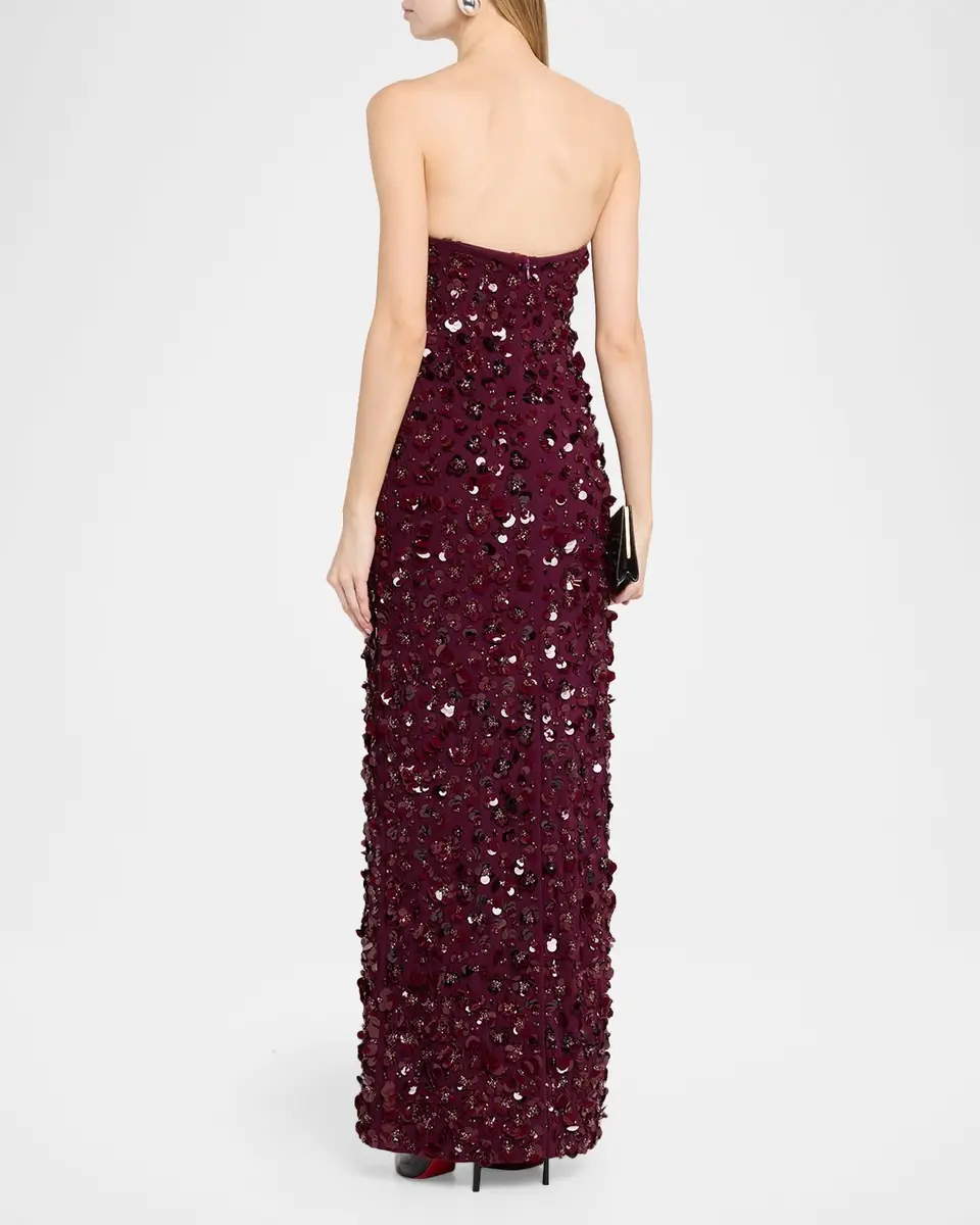 Simkhai Serafina Strapless Sequin Column Gown | Thumbnail 3