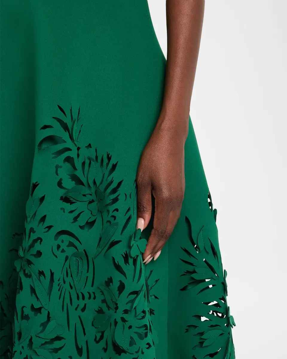 BADGLEY MISCHKA Cutout Strapless Sweetheart Midi Dress | Thumbnail 5