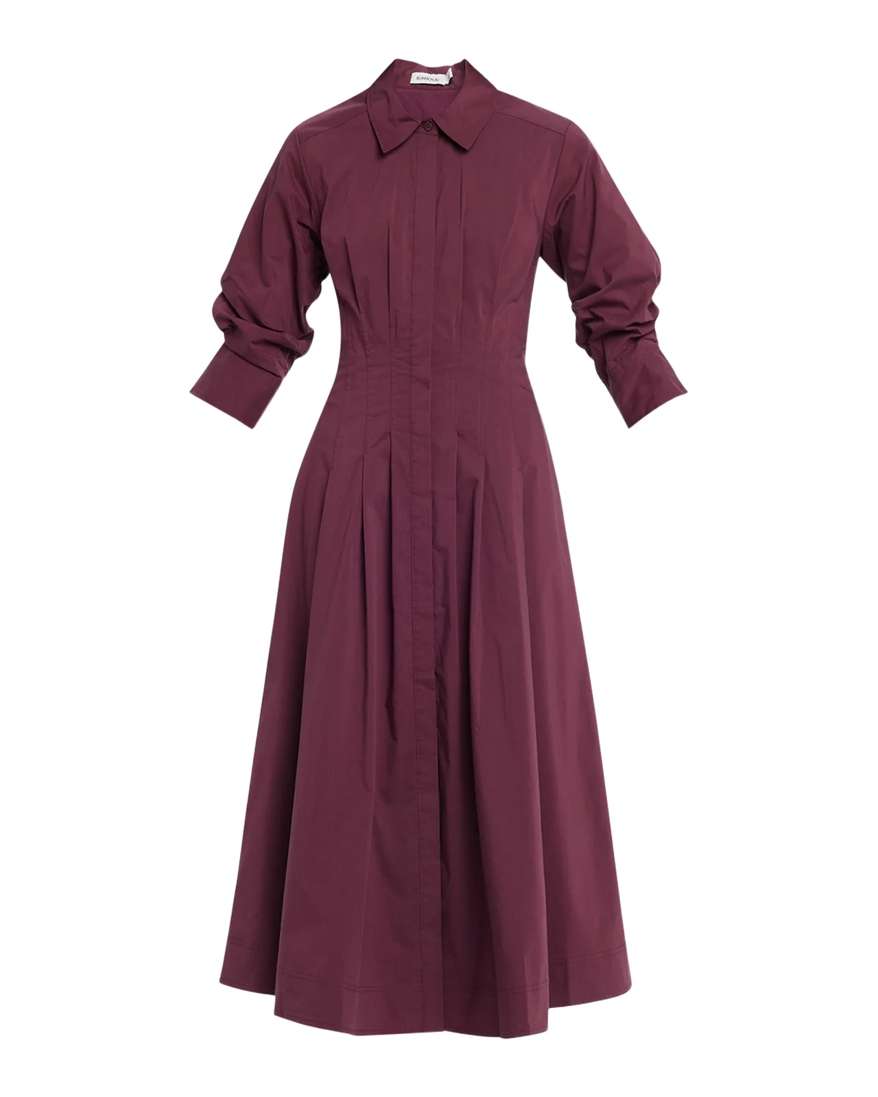 Jazz Pintuck Midi Shirtdress