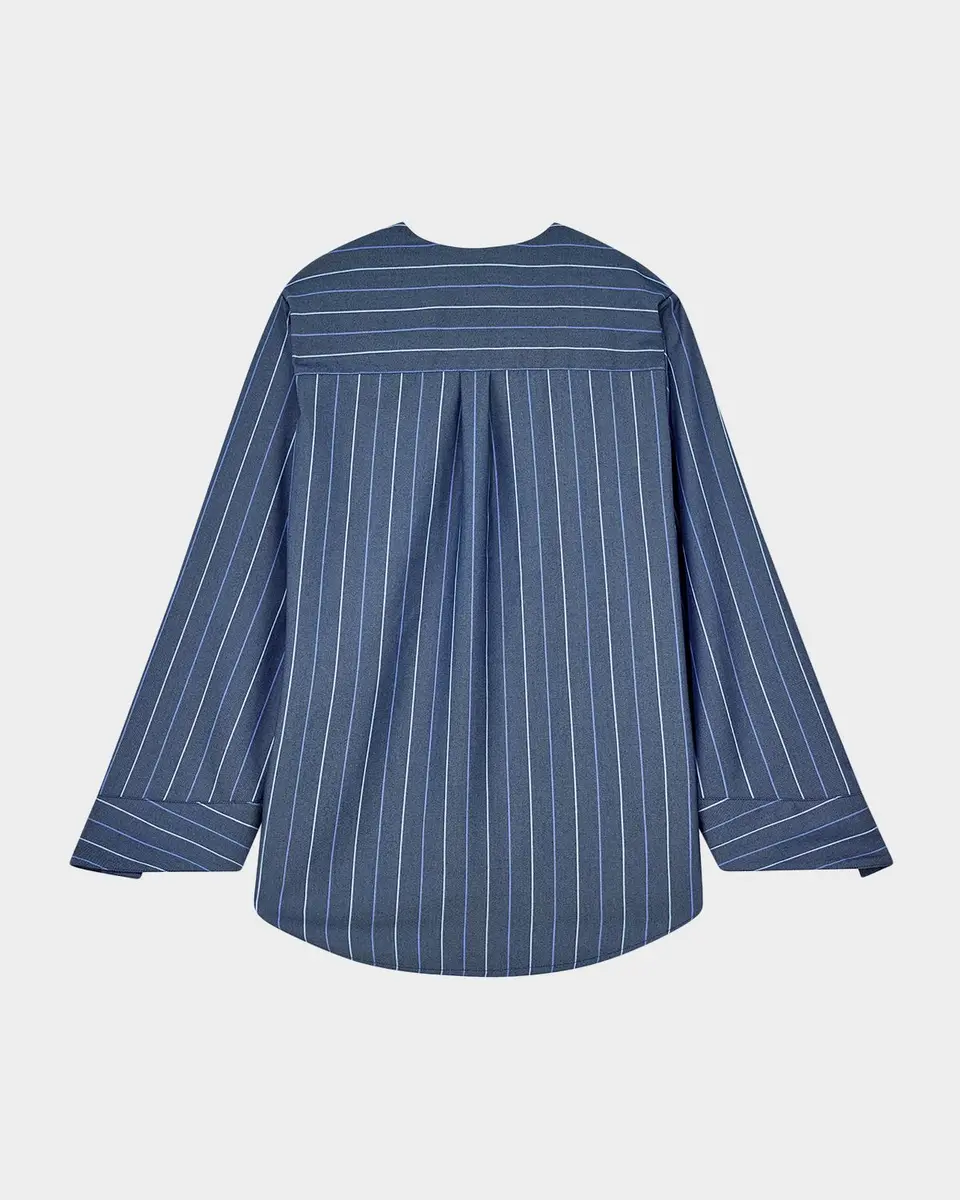 Emporio Armani Striped Slit-Sleeve Shirt | Thumbnail 2 Emporio Armani Striped Slit-Sleeve Shirt | Thumbnail 2