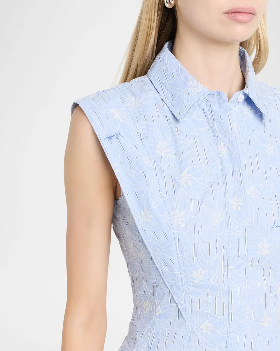 Simkhai Neri Floral Cotton Midi Shirtdress | Thumbnail 5 Simkhai Neri Floral Cotton Midi Shirtdress | Thumbnail 5