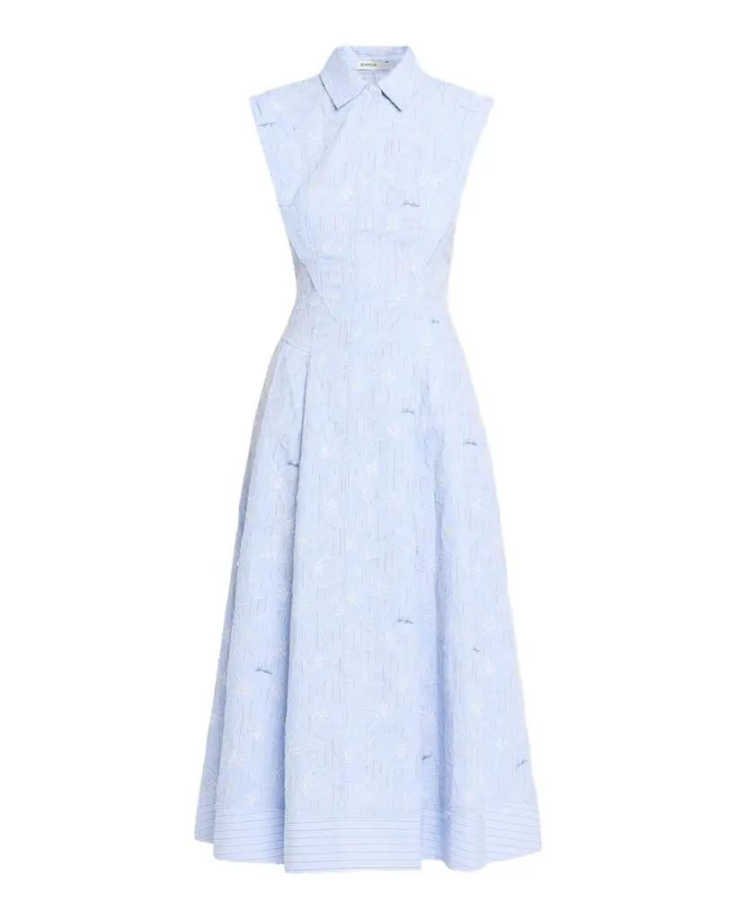 SIMKHAI Neri Floral Cotton Midi Shirtdress | Image 1 SIMKHAI Neri Floral Cotton Midi Shirtdress | Image 1