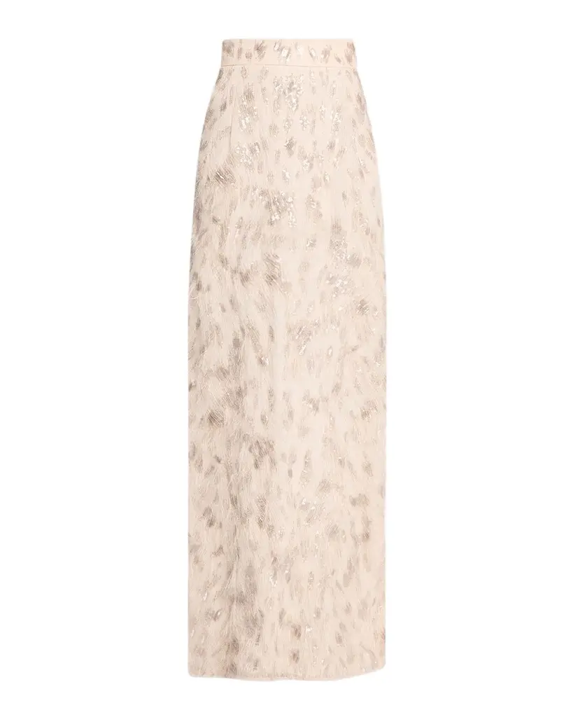Brunello Cucinelli Animalier Sequin Feathered Skirt | Image 1 Brunello Cucinelli Animalier Sequin Feathered Skirt | Image 1