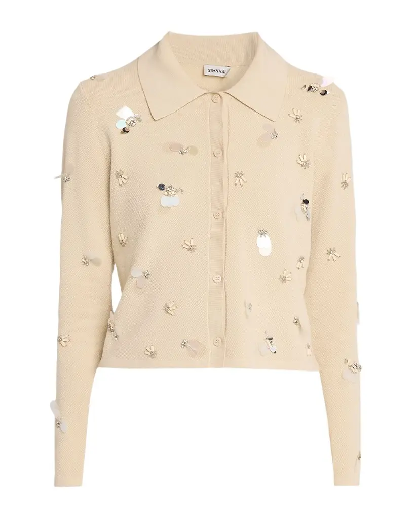 Simkhai Luci Embellished Cardigan | Image 1 Simkhai Luci Embellished Cardigan | Image 1