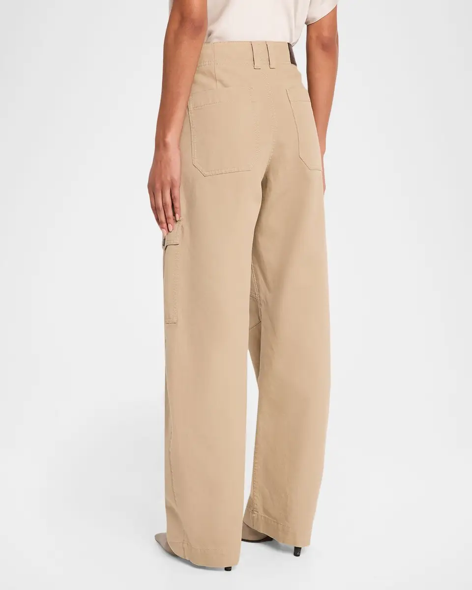 Brunello Cucinelli Washed Cotton Cargo Pants | Thumbnail 3 Brunello Cucinelli Washed Cotton Cargo Pants | Thumbnail 3