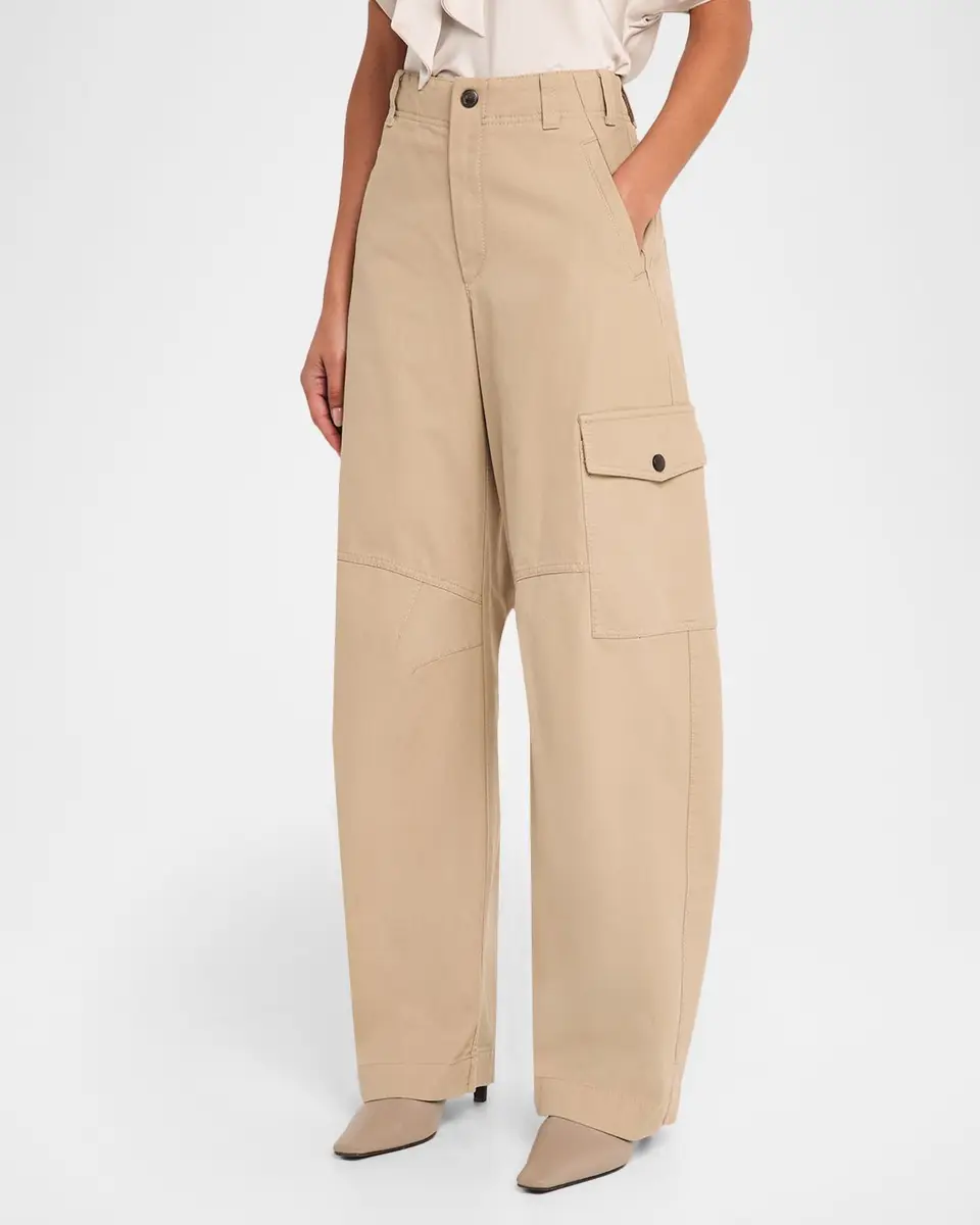 Brunello Cucinelli Washed Cotton Cargo Pants | Thumbnail 4 Brunello Cucinelli Washed Cotton Cargo Pants | Thumbnail 4