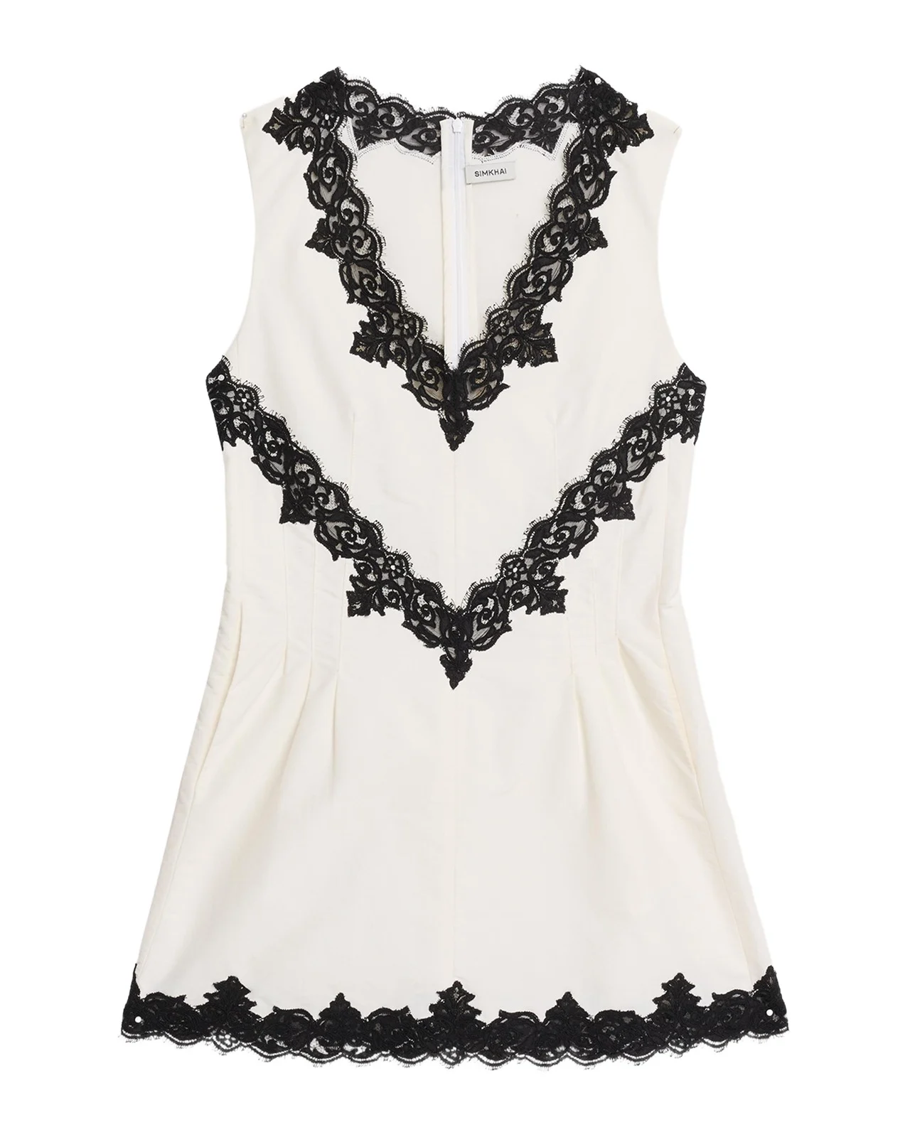 Minna Lace-Trim Mini Dress Minna Lace-Trim Mini Dress
