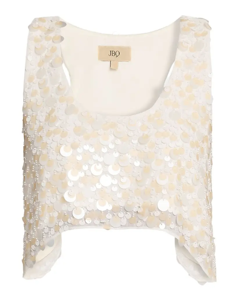 JBQ Juliet Sequined Crop Top | Image 1 JBQ Juliet Sequined Crop Top | Image 1