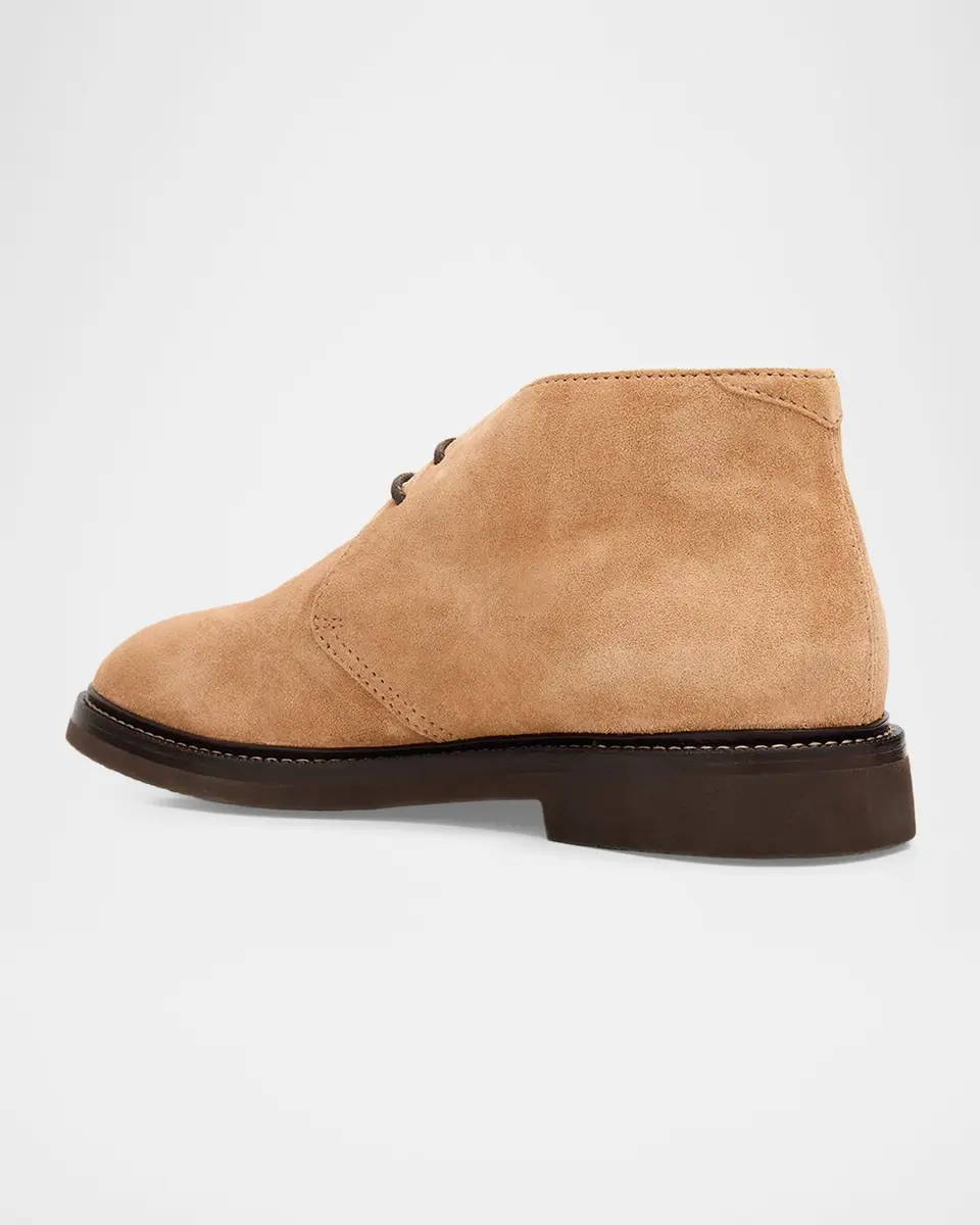 Brunello Cucinelli Men's Suede Chukka Boots | Thumbnail 4