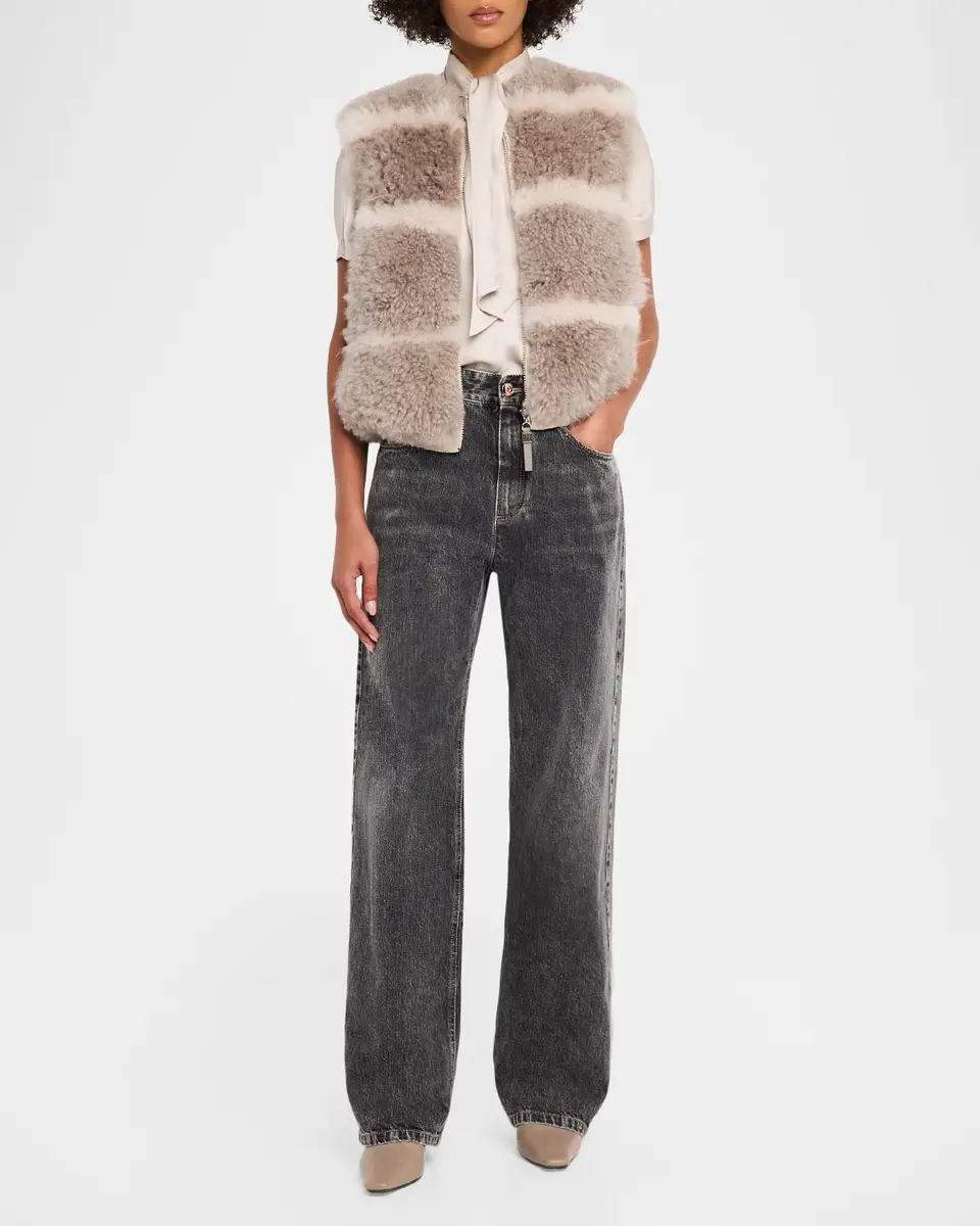 Brunello Cucinelli Authenic Denim Straight-Leg Jeans | Thumbnail 2 Brunello Cucinelli Authenic Denim Straight-Leg Jeans | Thumbnail 2