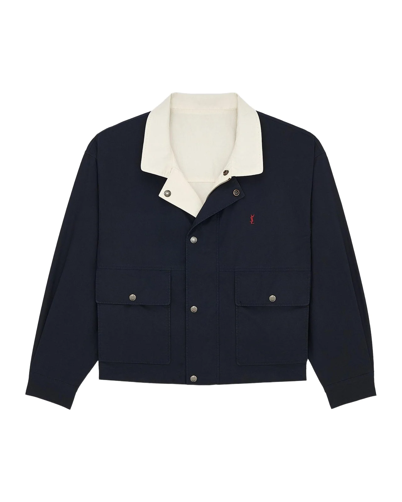 Saint Laurent Cassandre Reversible Cotton Jacket