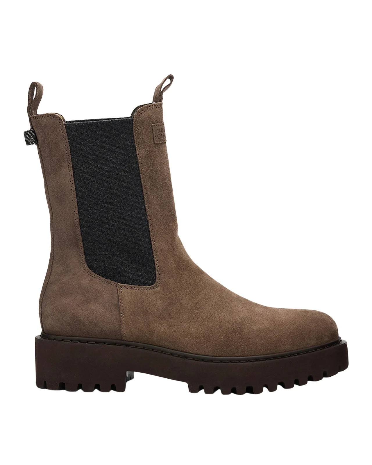 Monili Pull-Tab Suede Chelsea Boots Monili Pull-Tab Suede Chelsea Boots