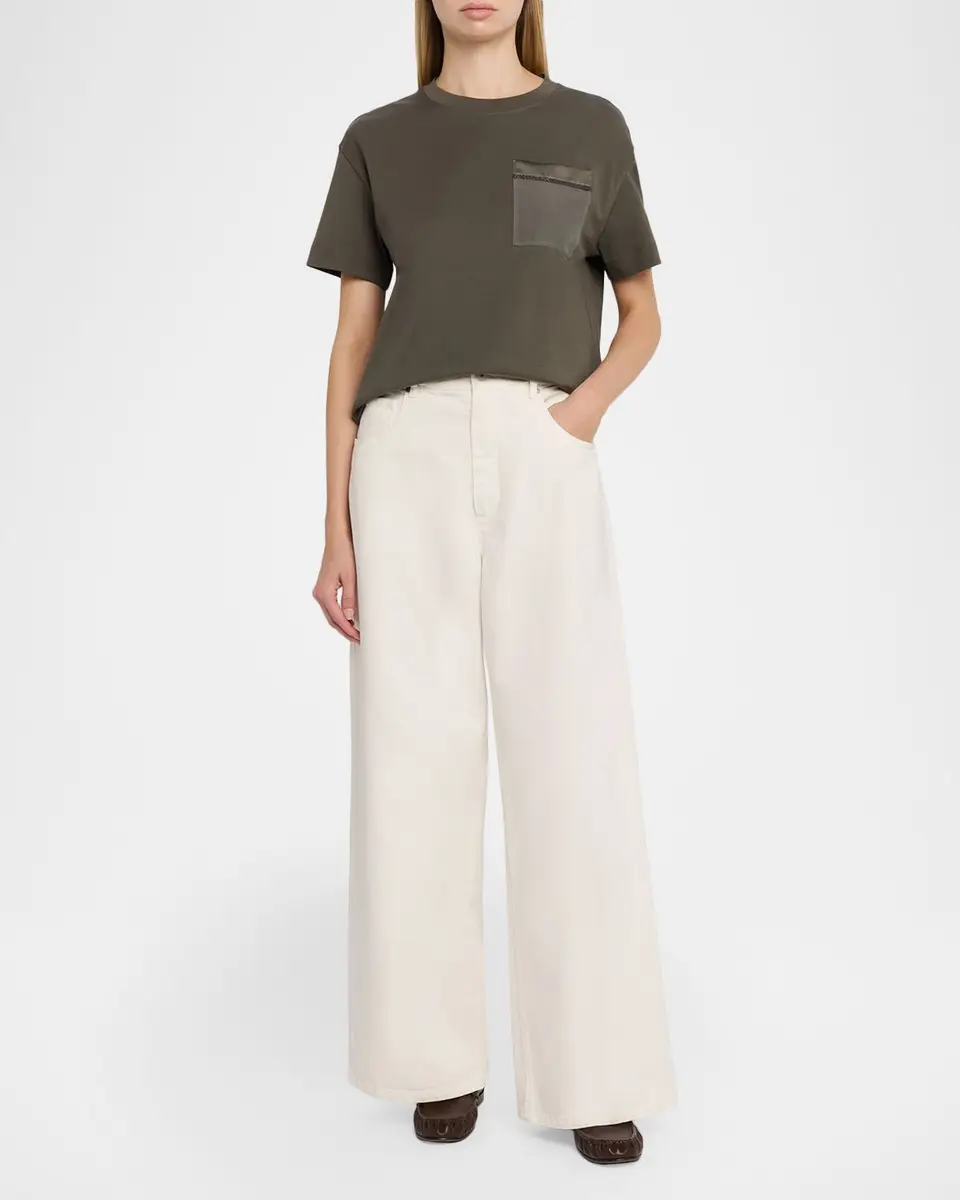 Brunello Cucinelli Cotton Jersey T-Shirt | Thumbnail 2 Brunello Cucinelli Cotton Jersey T-Shirt | Thumbnail 2