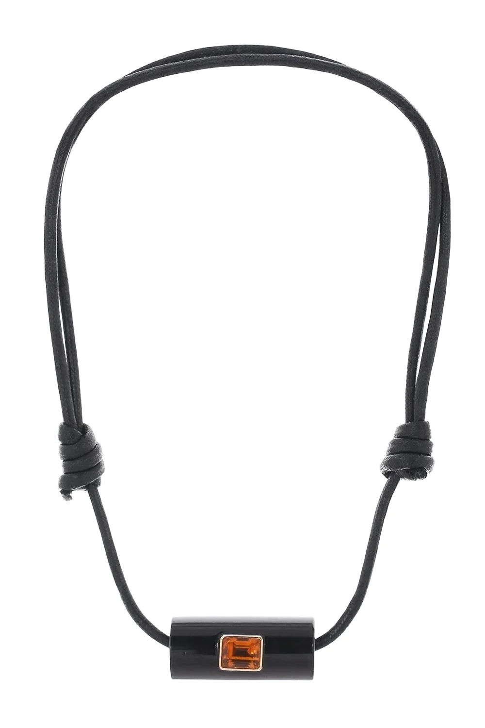 DEZSO BY SARA BELTRÁN Citrine Long Bead Pendant