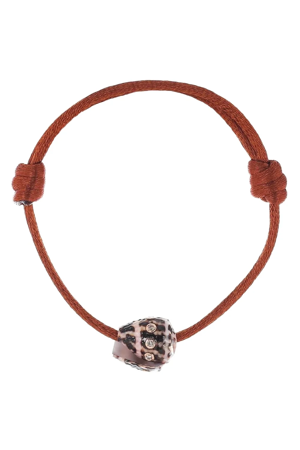 DEZSO BY SARA BELTRÁN Diamond Brown Petite Conus Shell Bracelet