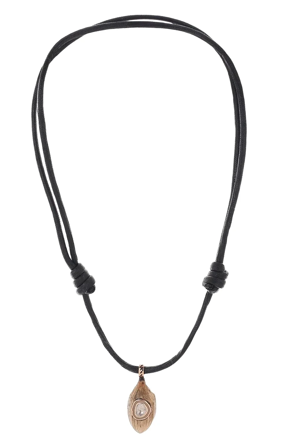 DEZSO BY SARA BELTRÁN Diamond Large Classic Coquito Polki Shell Necklace