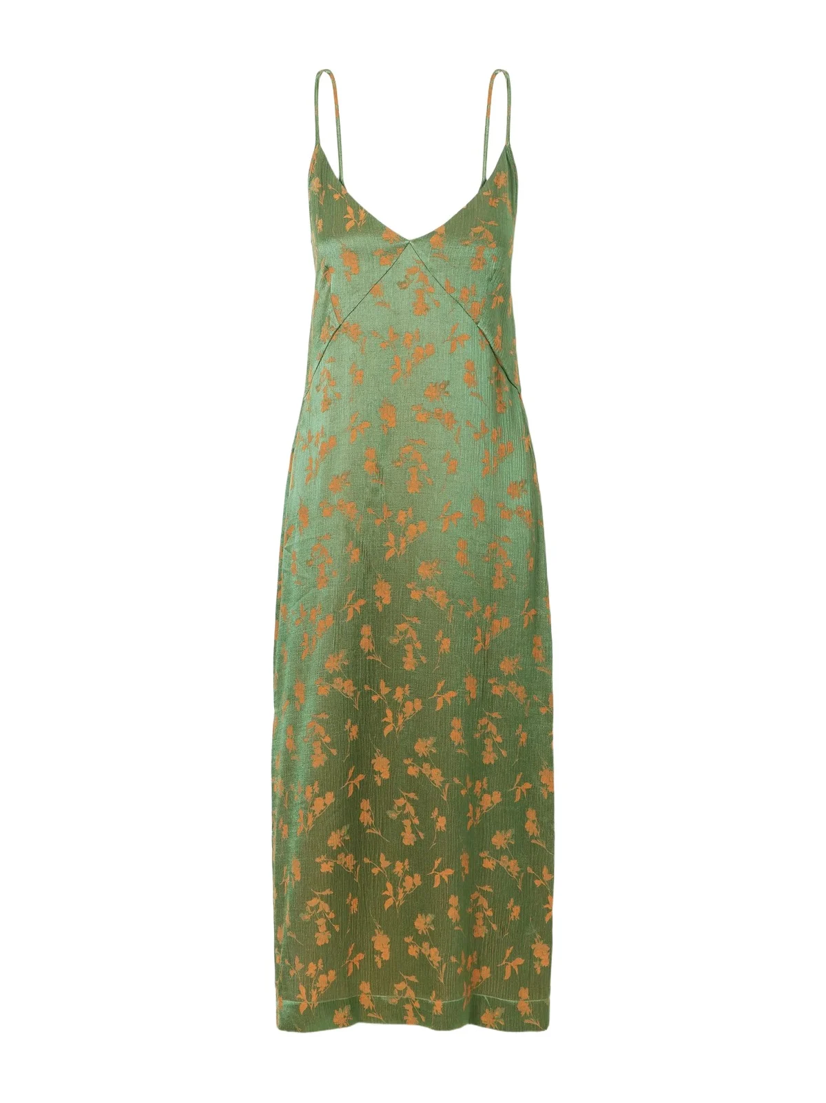 Floral-jacquard Satin Midi Dress Floral-jacquard Satin Midi Dress