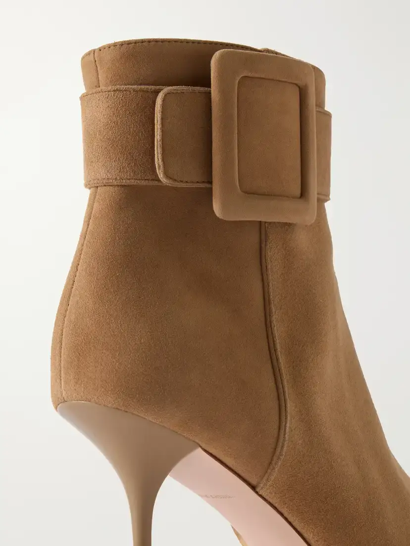 Roger Vivier Viv Ville 85 Suede Ankle Boots | Thumbnail 5