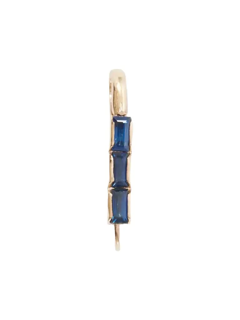 Loren Stewart Safety Pin 14-karat Gold And Sapphires Earring | Image 1 Loren Stewart Safety Pin 14-karat Gold And Sapphires Earring | Image 1