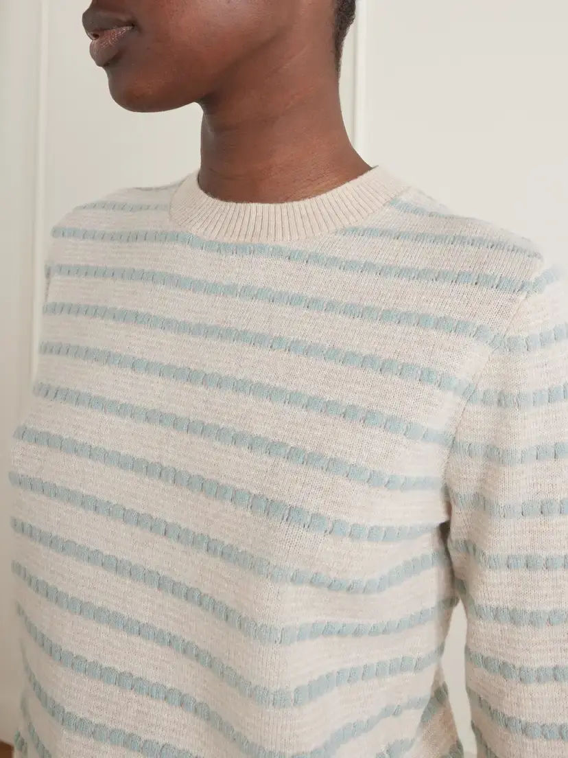 Guest In Residence Pebble Stripe Cashmere Sweater | Thumbnail 5 Guest In Residence Pebble Stripe Cashmere Sweater | Thumbnail 5