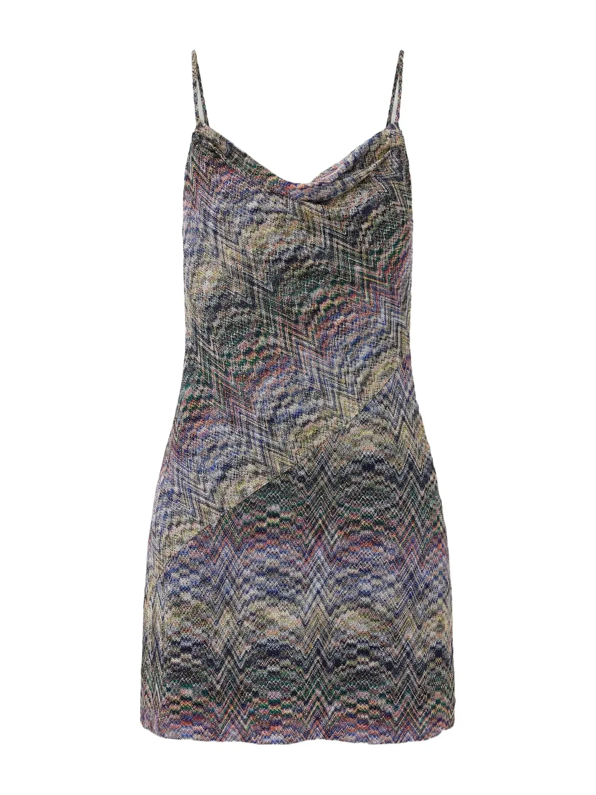 Metallic Crochet-knit Mini Dress Metallic Crochet-knit Mini Dress
