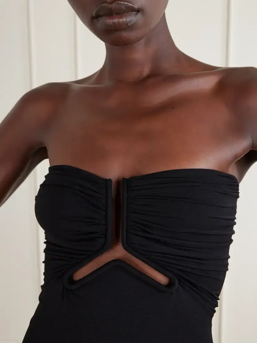 Rick Owens Allanah Strapless Draped Jersey Maxi Dress | Thumbnail 4 Rick Owens Allanah Strapless Draped Jersey Maxi Dress | Thumbnail 4