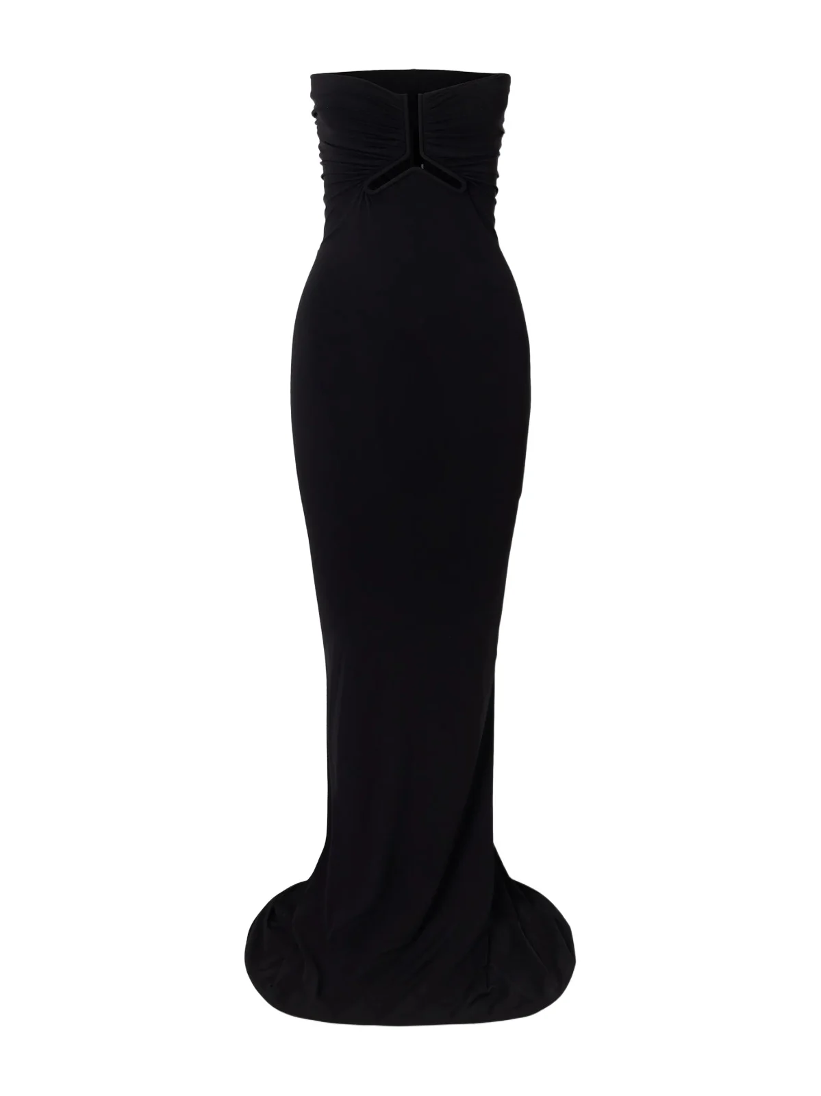 Allanah Strapless Draped Jersey Maxi Dress