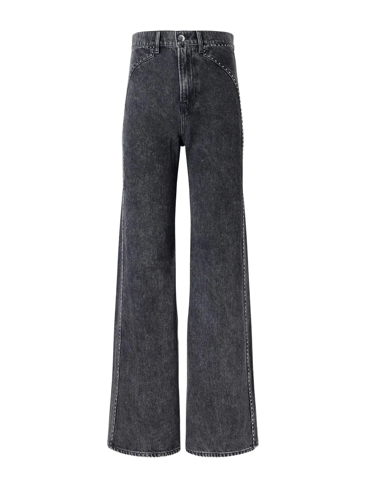 Grant Studded High-rise Wide-leg Jeans Grant Studded High-rise Wide-leg Jeans
