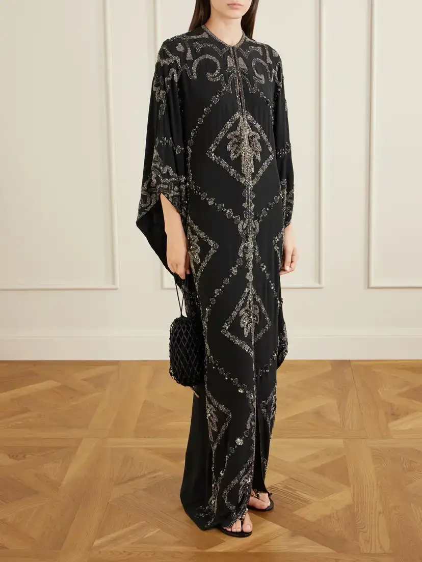 Johanna Ortiz Embellished Silk Maxi Dress | Thumbnail 2 Johanna Ortiz Embellished Silk Maxi Dress | Thumbnail 2