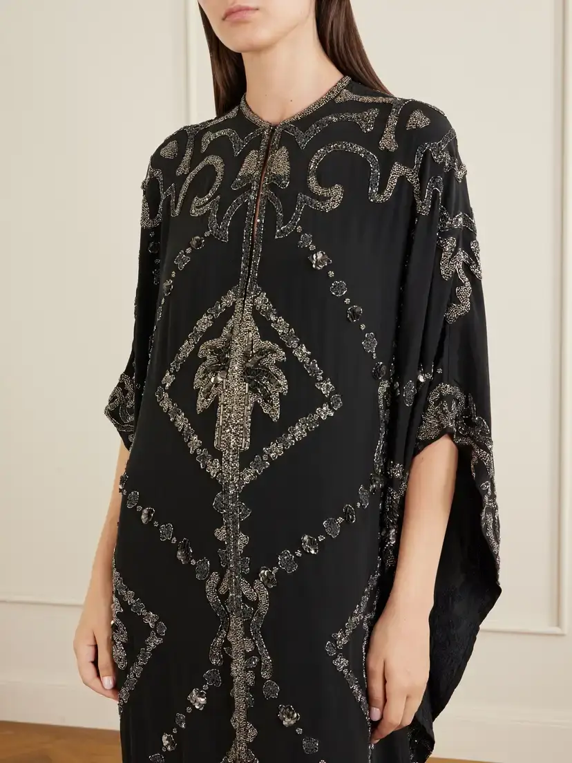Johanna Ortiz Embellished Silk Maxi Dress | Thumbnail 4 Johanna Ortiz Embellished Silk Maxi Dress | Thumbnail 4