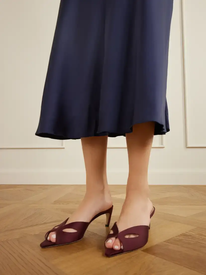 Victoria Beckham Harlow Mask 55 Satin Sandals | Thumbnail 2